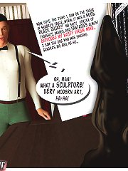 Lustful woman is furiously jazzing with a dirty guy in her house